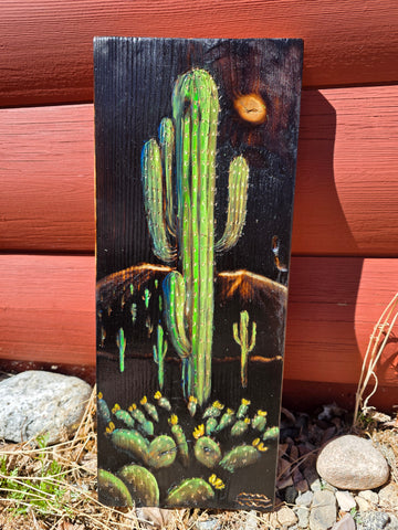 Saguaro Cactus w/Prickly Pear (small)