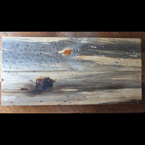 Bison Landscape Blue Stain
